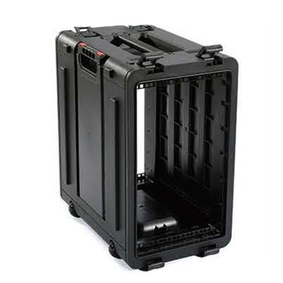 6u Wheeled Rolling Dustproof Industrial Flight Rack Case