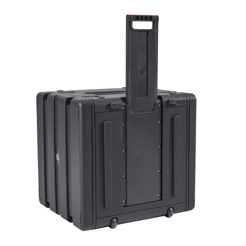 Shockproof Rugged 10U Wheeled Rack Case