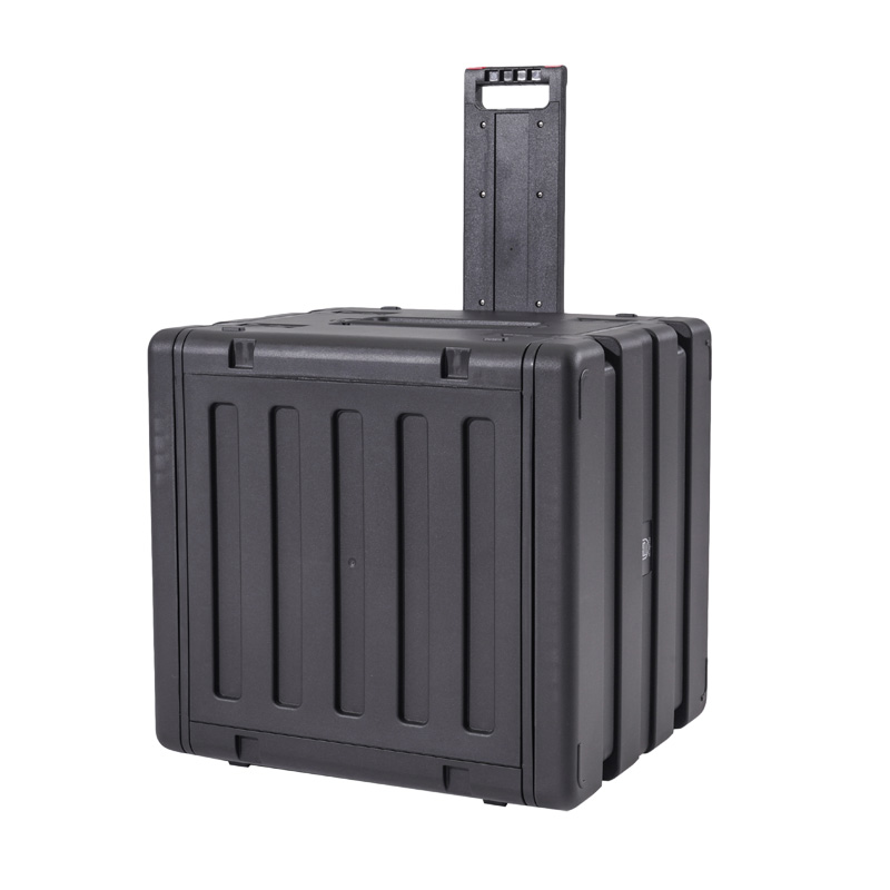 Shockproof Rugged 10U Wheeled Rack Case